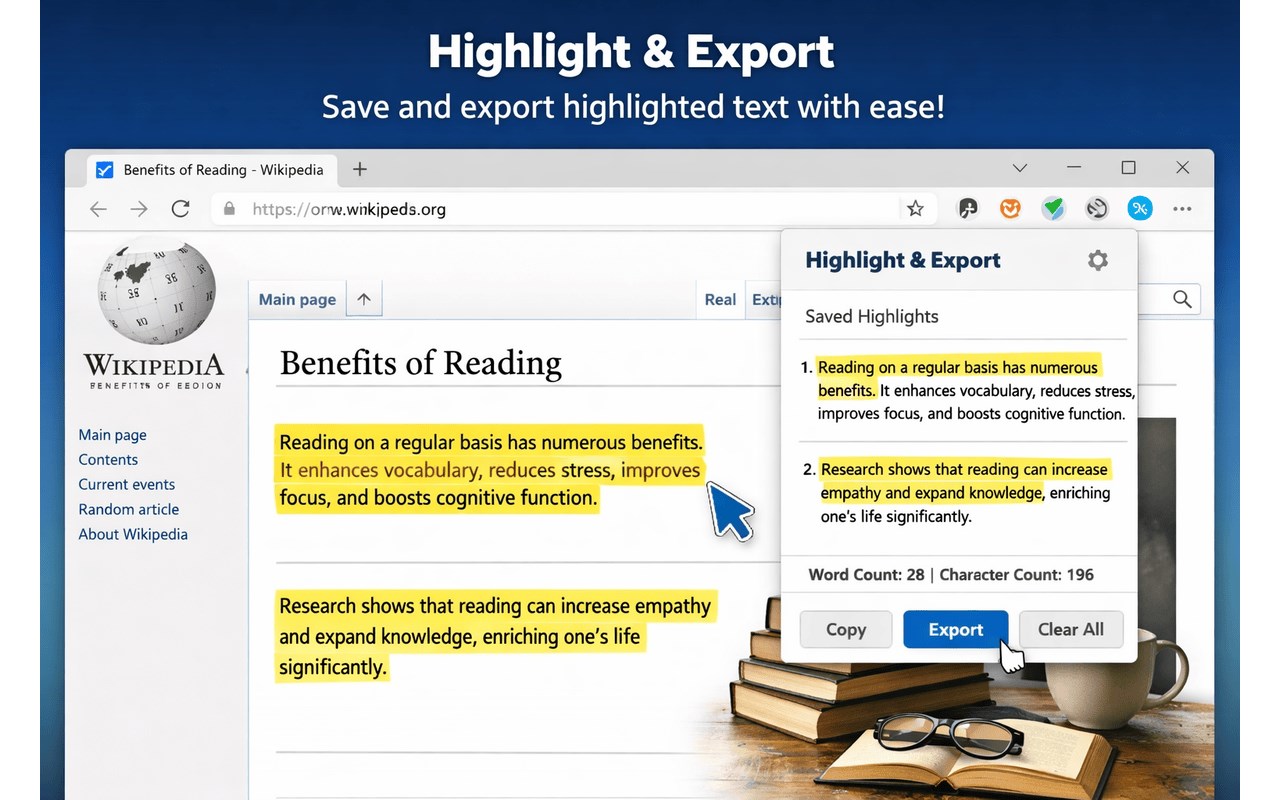 Highlight & Export