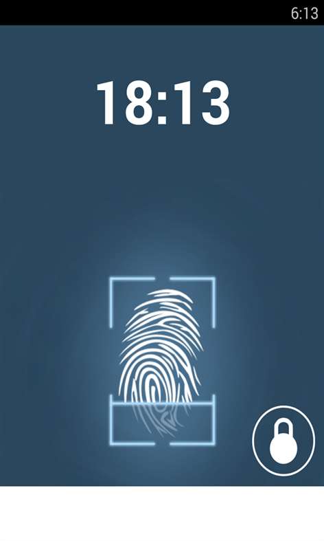 fingerprint lock screen fake Screenshots 1
