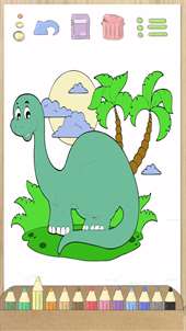 Paint dinosaurs: learning game for children screenshot 8