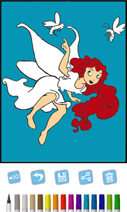 Paint fairies. Girls’ game for coloring screenshot 4