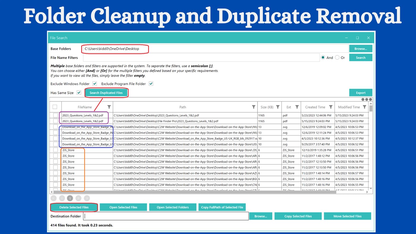 #5. File Finder Pro (Windows) Av: c2w technology