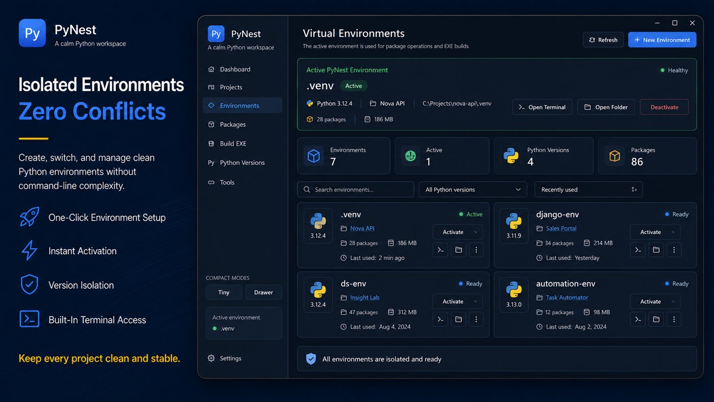 #3. PyNest - Smart Python Toolkit (Windows) Od: Aria Vision