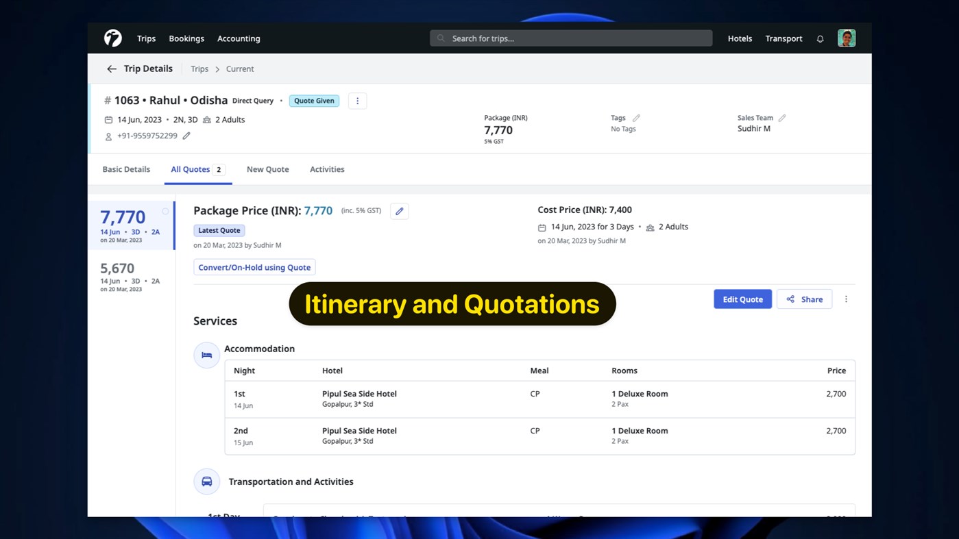 #7. Sembark Travel CRM Software (Windows) 由: SEMBARK TECH PRIVATE LIMITED
