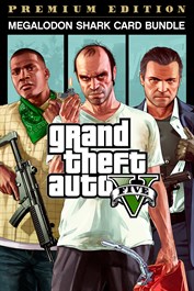 Bundel met Grand Theft Auto V: Premium Edition en Megalodon Shark-cashcard