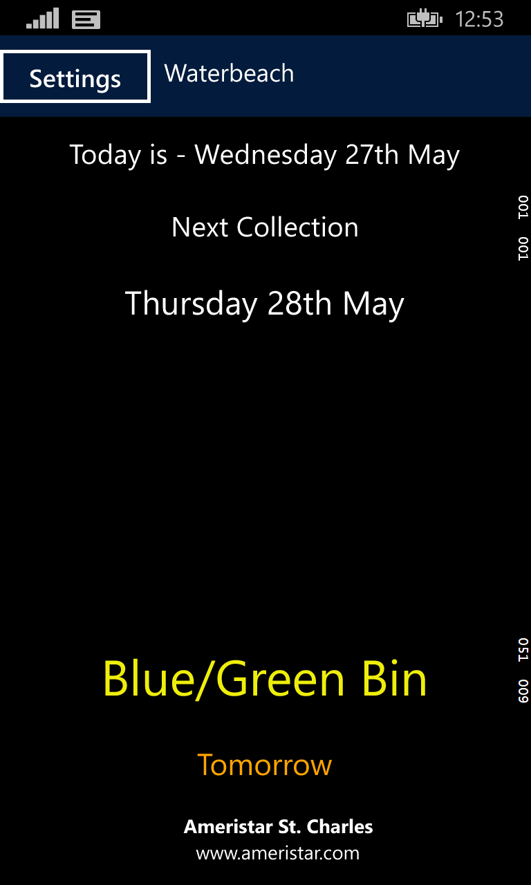 Captura 1 BinCollections windows