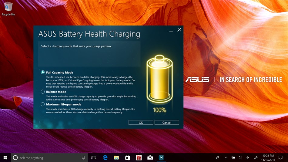 ASUS Battery Health Charging (Windows) 由: ASUSTeK COMPUTER INC.