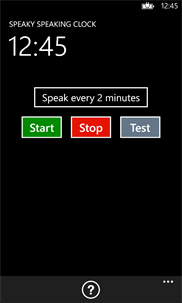 Speaky Speaking Clock screenshot 1
