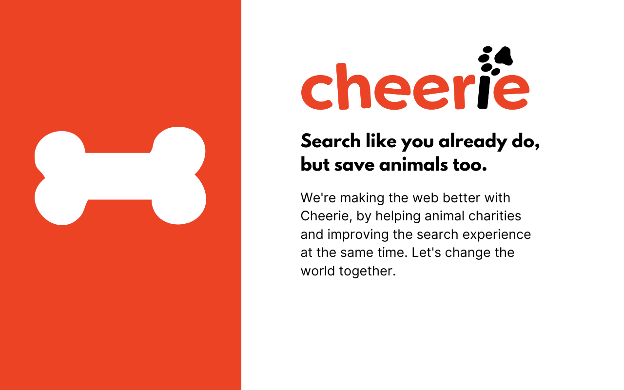 Cheerie - You Search. We Donate.