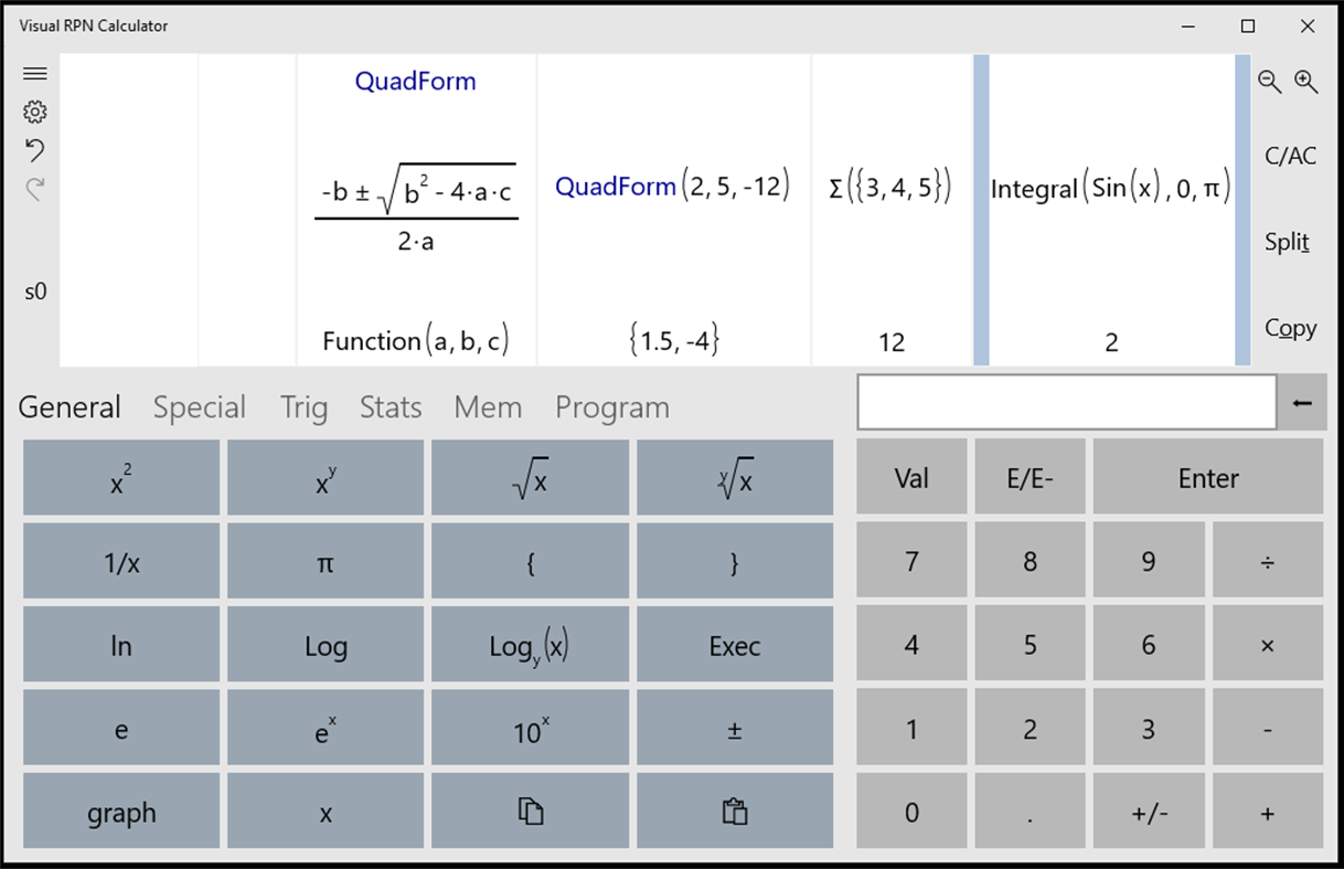 #1. Visual RPN Calculator (Windows) 由: Vizisolve