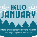 Hello January Theme Wallpaper New Tab
