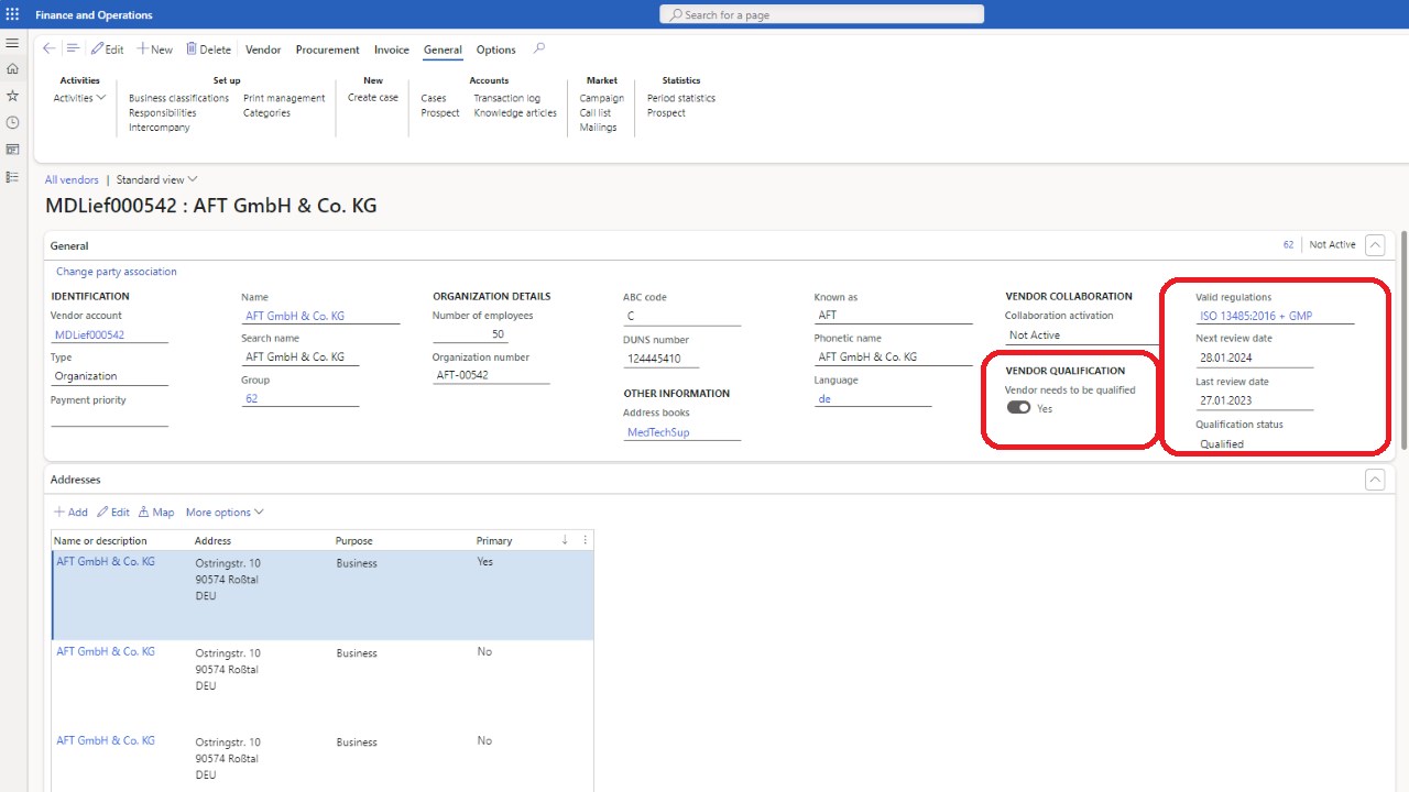 Snapshot 2 of Sycor.MedTech365: ERP for Medical Device Manufacturers and Distributors