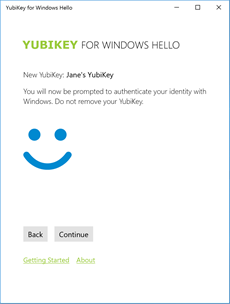 YubiKey for Windows Hello screenshot 3