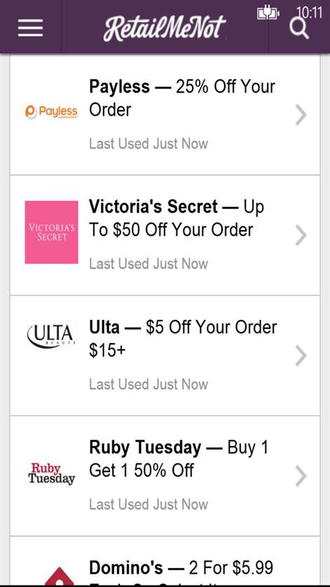 Retailmenot.com Screenshots 2