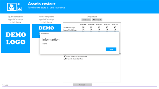 Assets Resizer for Windows Store screenshot 5