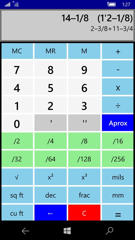#4. Basic Inch Calculator (Windows) 来自: poplarsoft