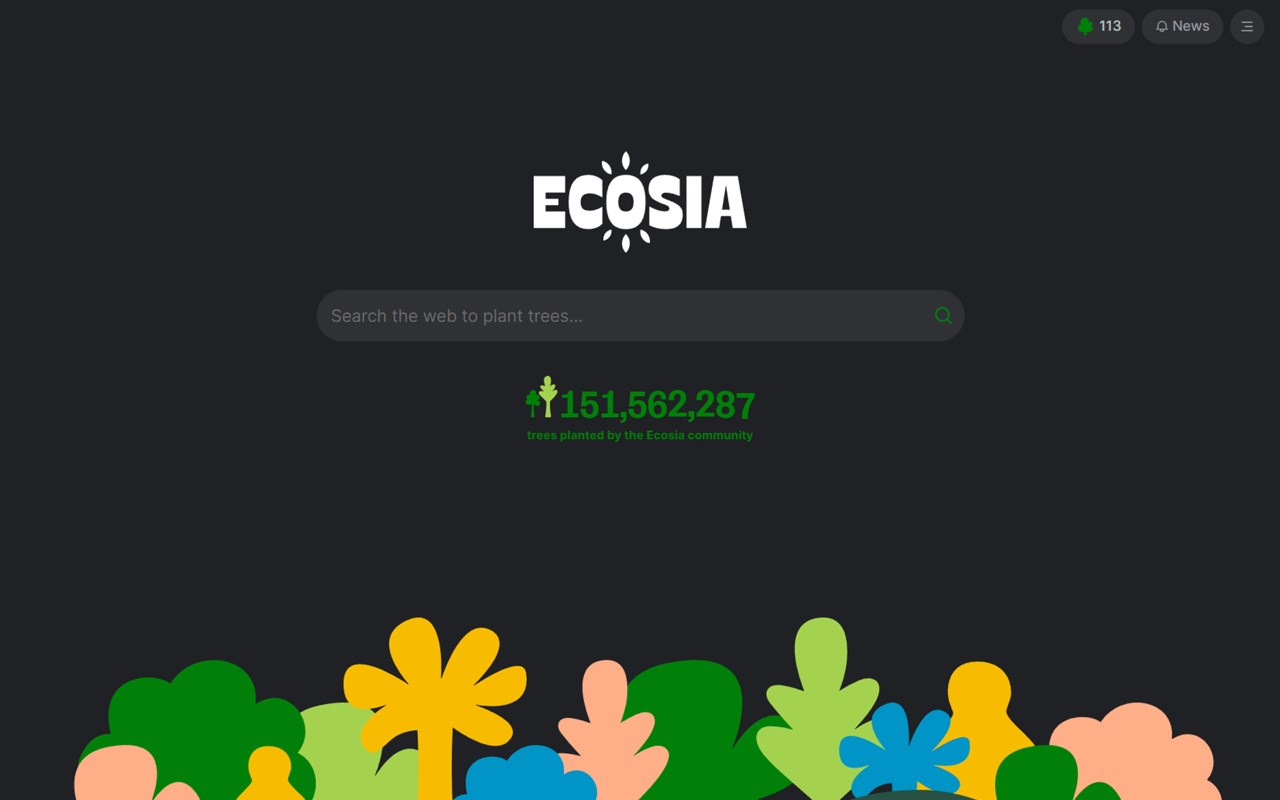 Ecosia Darkmode