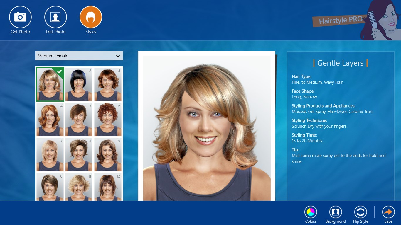 Hairstyle PRO for Windows 10