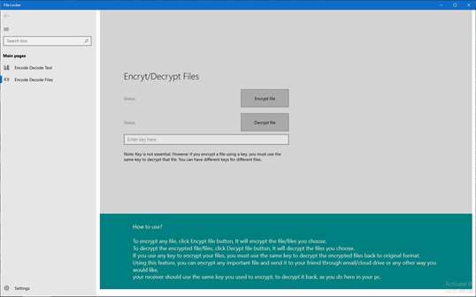 File Locker (Encrypter Decrypter) screenshot 1