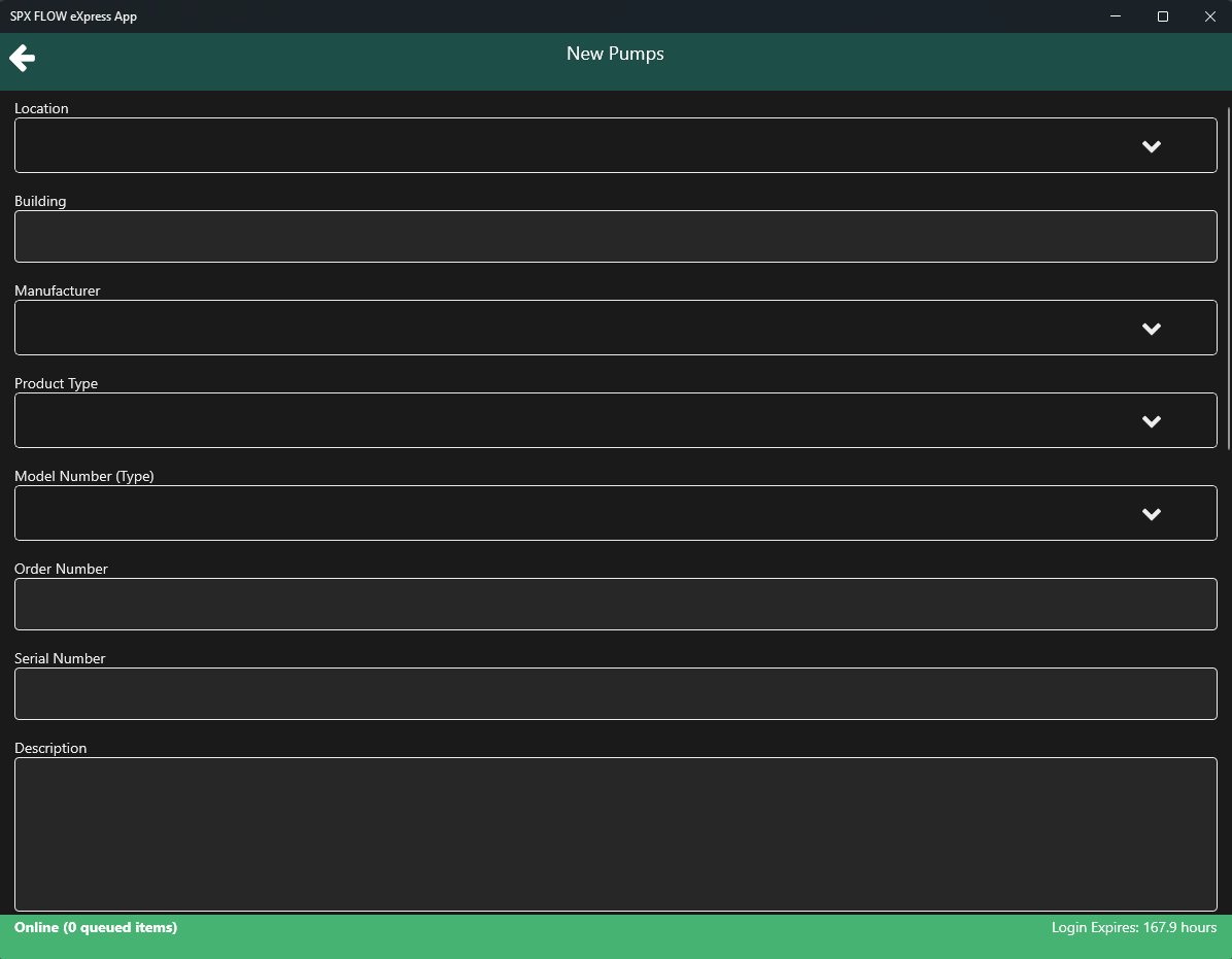 SPX FLOW eXpress screenshot