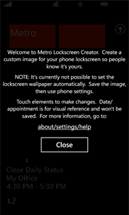 Metro Lockscreen Creator screenshot 2