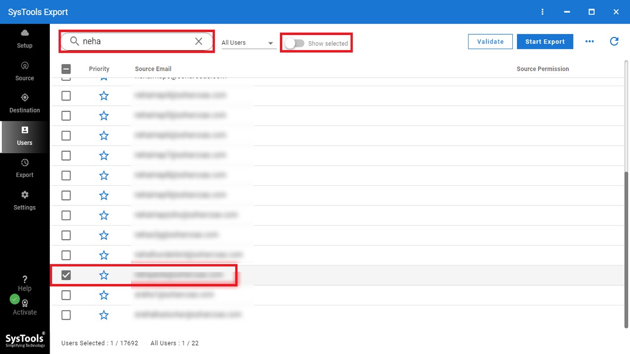 Snapshot 4 of SysTools For Office 365 Export Tool