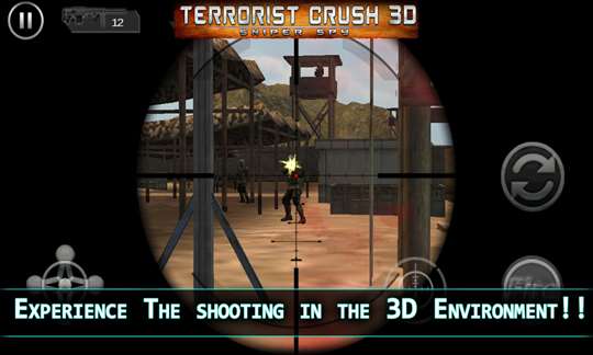 Terrorist Crush 3D Sniper Spy screenshot 1