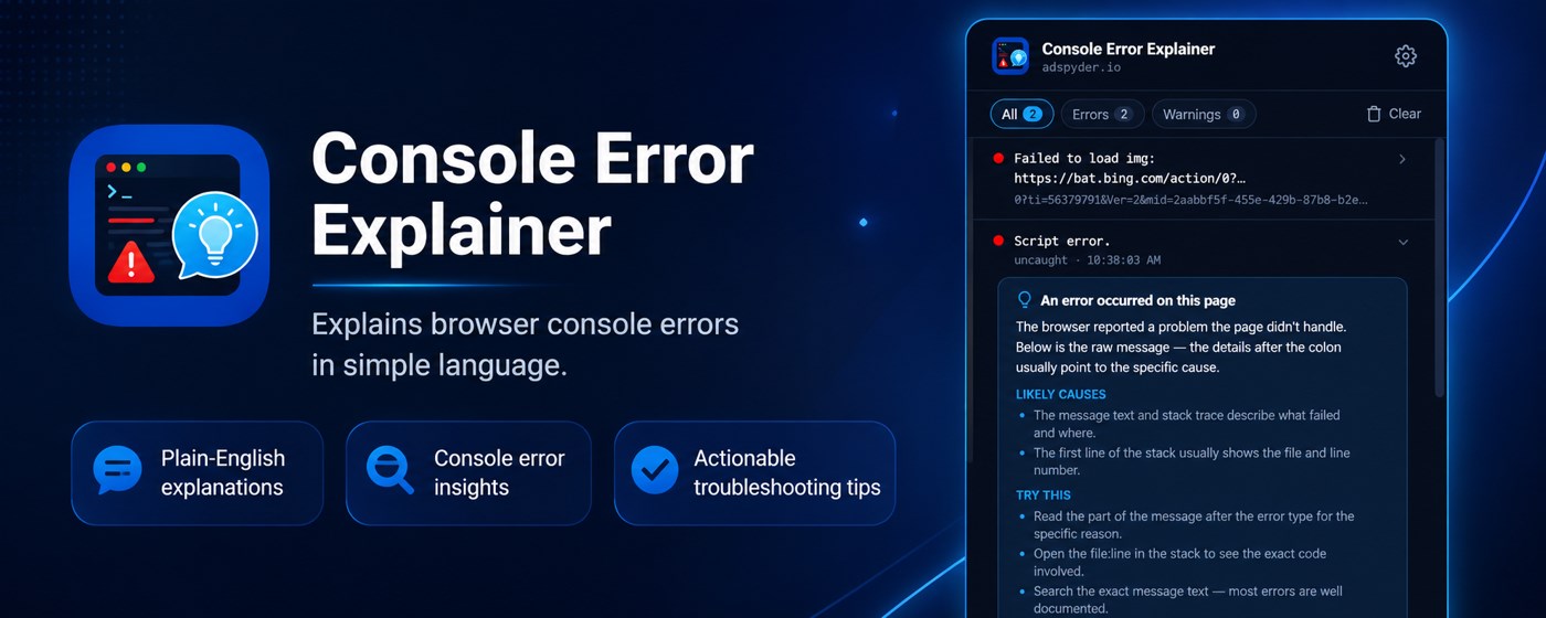 Console Error Explainer