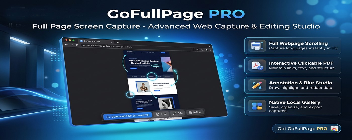 GoFullPage PRO - Full Page Screen Capture