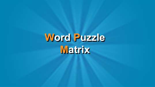 Word Puzzle Matrix screenshot 1