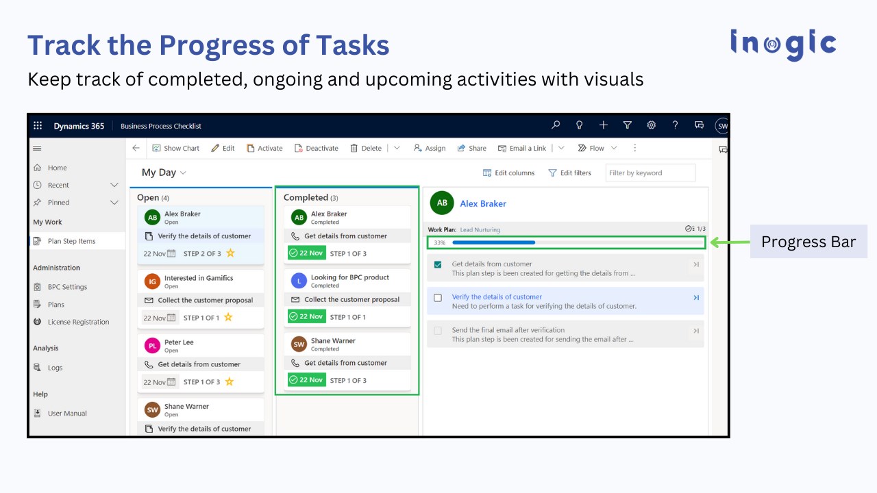 Snapshot 7 of Business Process To-do Checklist for Dynamics 365 CRM