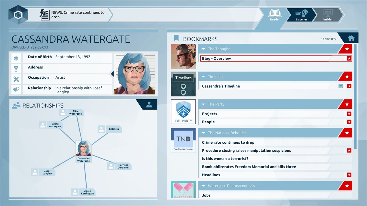 Orwell: Keeping an Eye On You screenshot 3