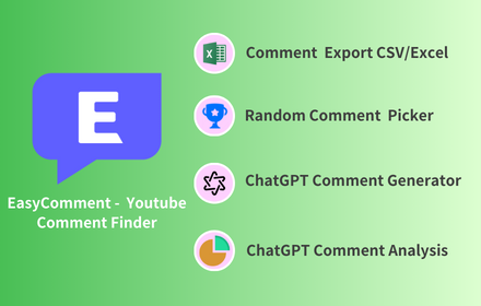 Free YouTube Comment Finder - EasyComment small promo image