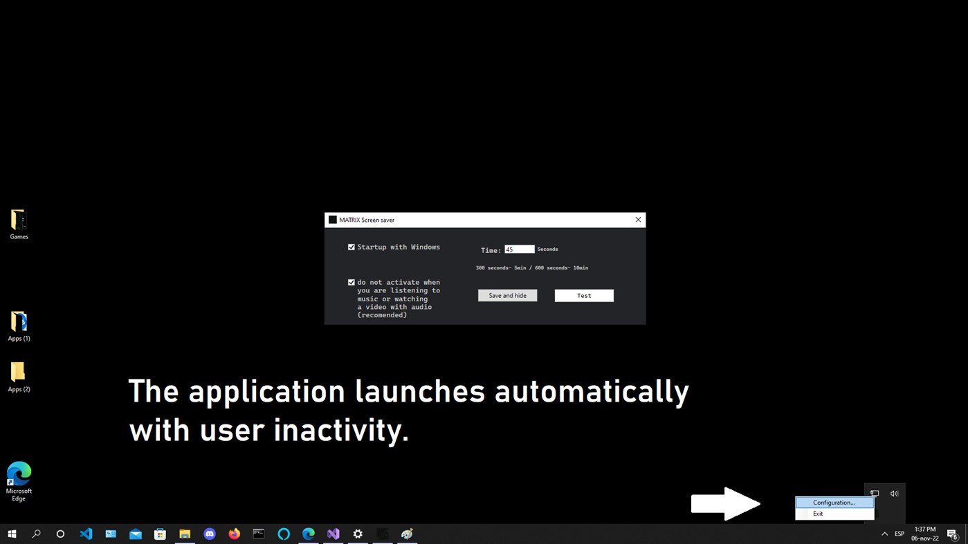 #3. Matrix 4k Screen Saver Pro (Windows) Podle: Husky Estudio Soft