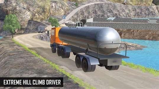 Oil Tanker Transporter Truck-Dangerous Hill Drive screenshot 2