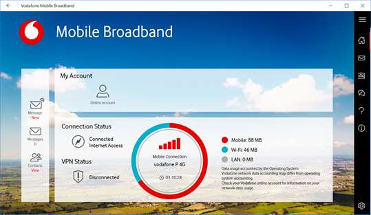 Vodafone Mobile Broadband screenshot 1