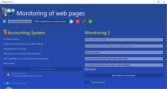WebPage Monitor screenshot 2