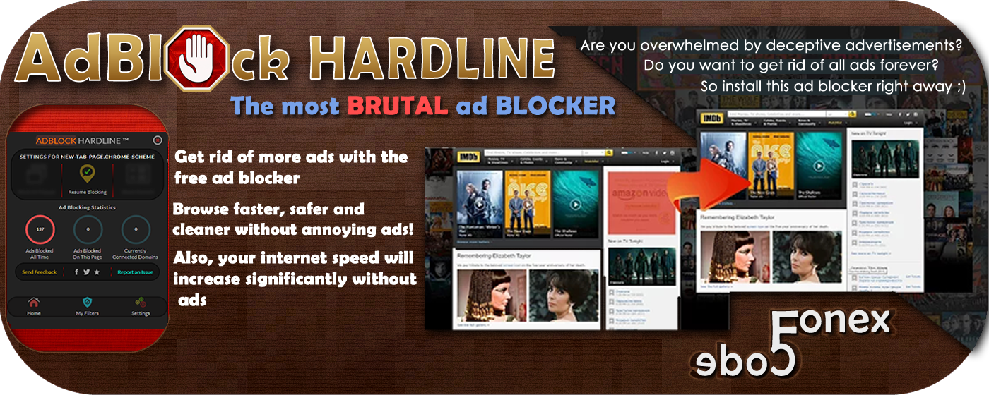 Adblocker HARDLINE V6™ promo image