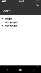 KAUZ Bahasa Indonesia-English screenshot 3