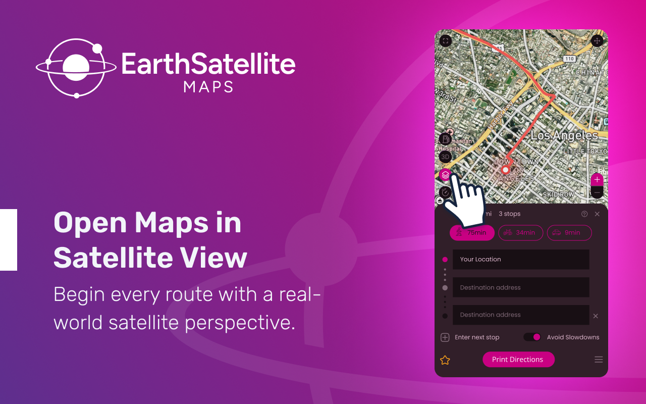 Earth Satellite Maps