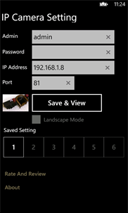 Wireless IP Camera screenshot 1