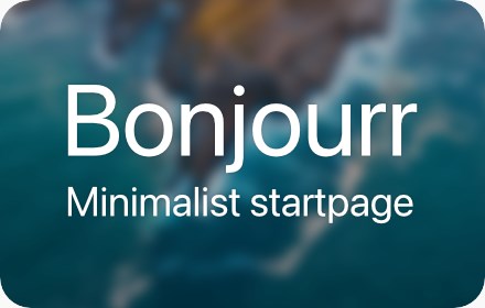 Bonjourr · Minimalist Startpage small promo image