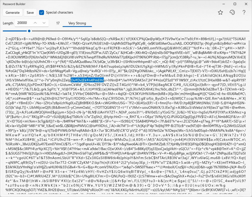 #2. Password Builder (Windows) Με: Alexander Komarov