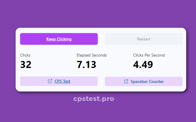 CPS Test Pro - Clicks Per Second Test