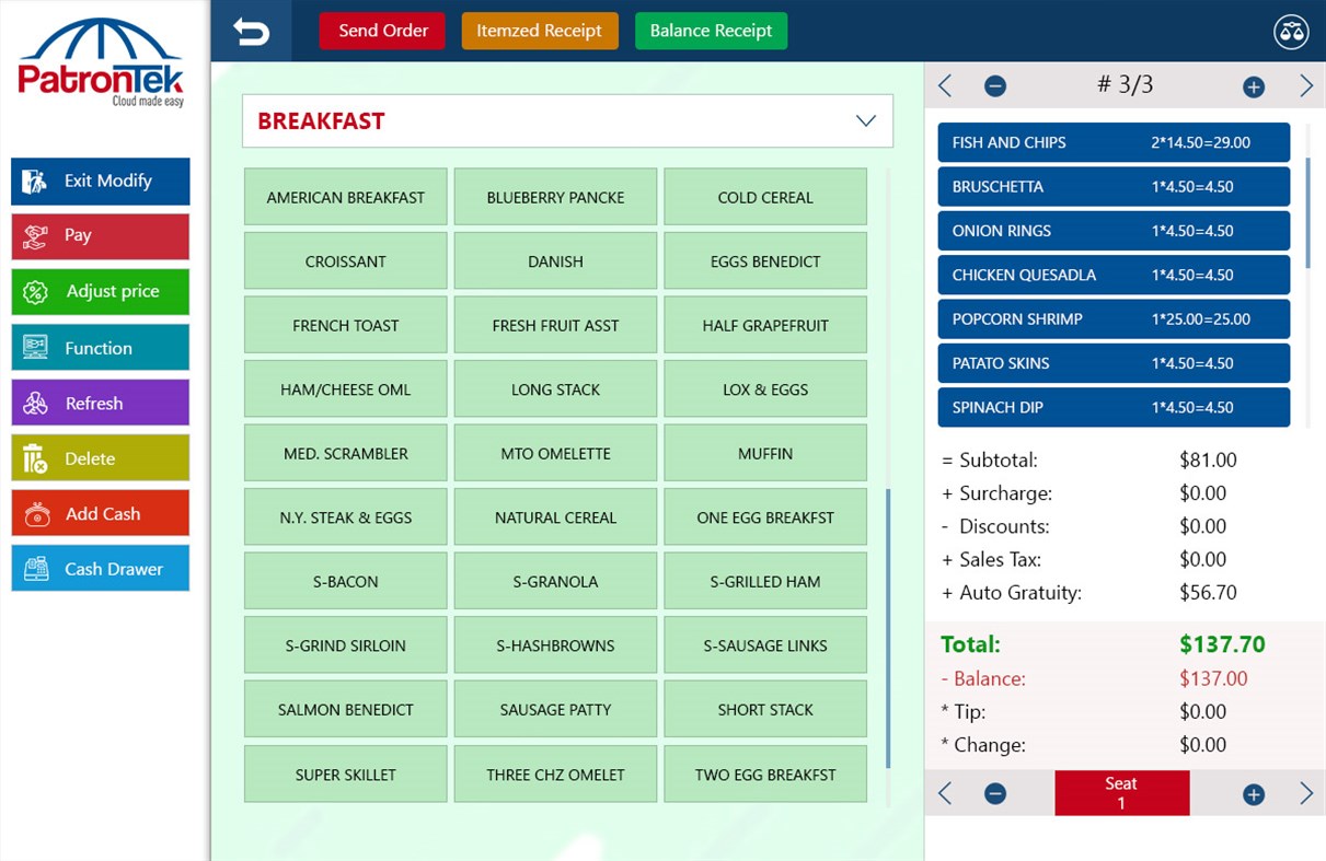 #4. PatronTek Enterprise Point of Sale (Windows) 由: PatronTekPOS