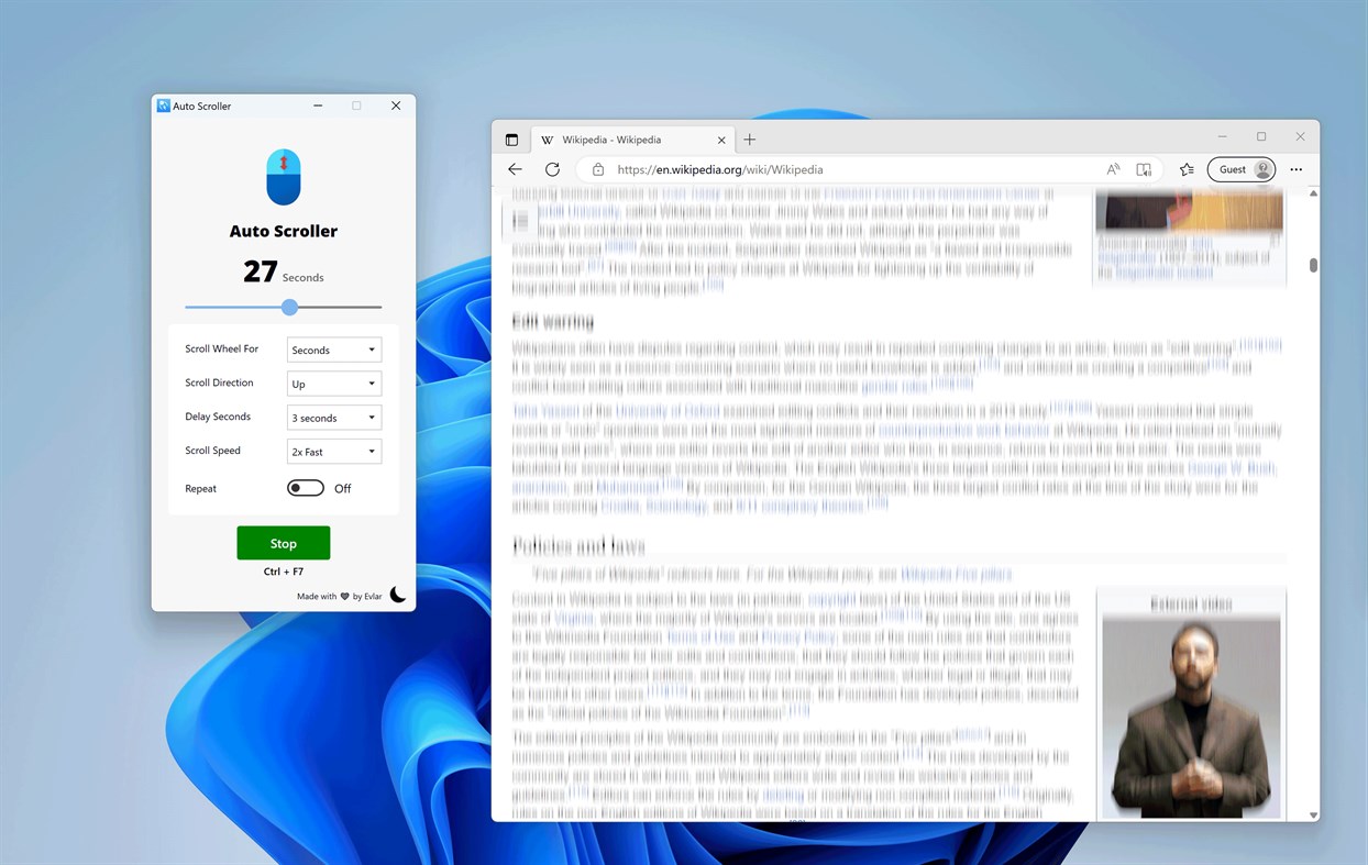 #2. Mouse Wheel AutoScroll (Windows) Bởi: EvlarSoft LLC