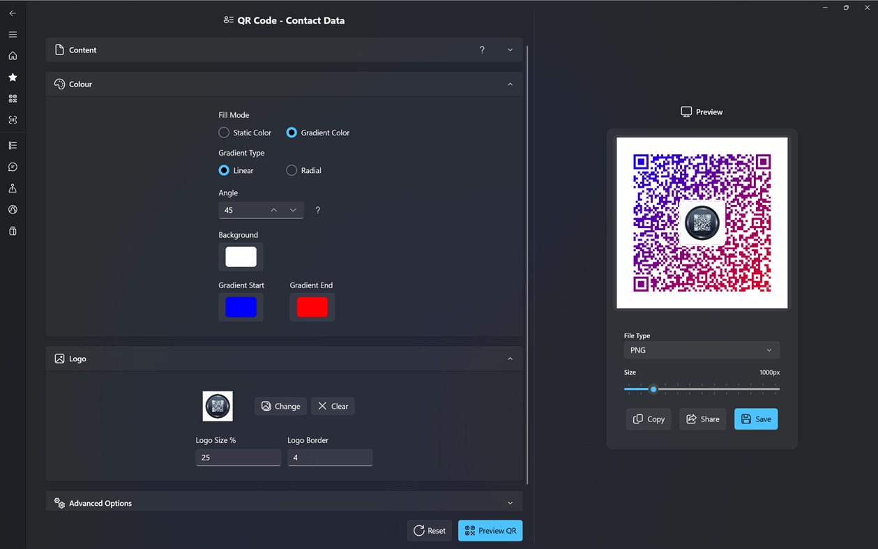 #8. QR Code Generator Pro (Windows) By: Aadhil RF