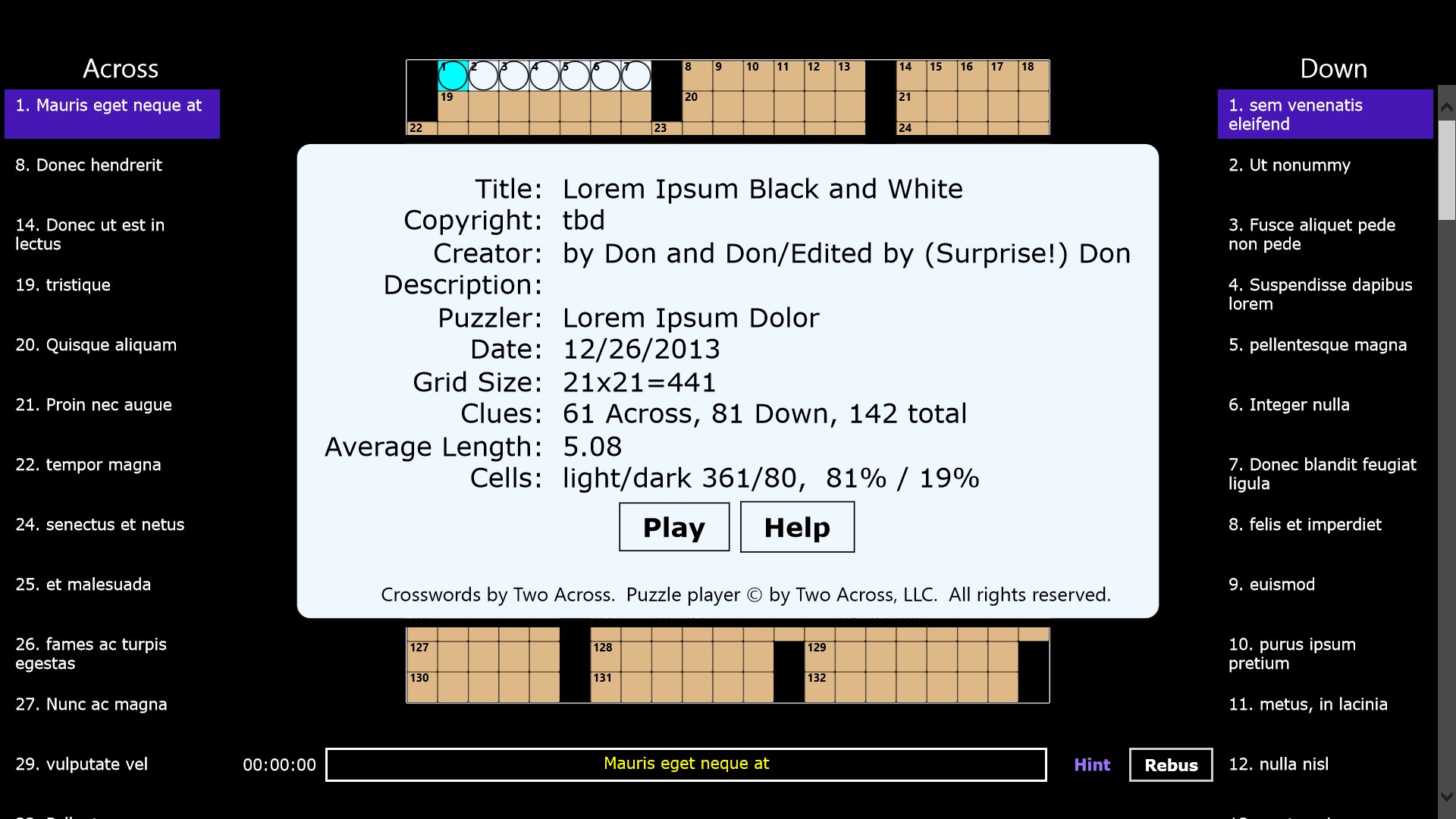 Crosswords by Two Across - Free for Windows 10