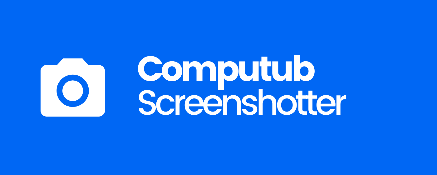 Computub Screenshotter marquee promo image