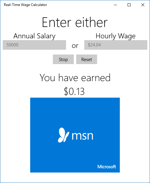 الحصول على Real Time Wage Calculator Microsoft Store في Ar Dz