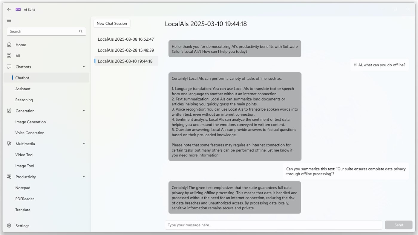 #2. AI Suite (Windows) By: Software Tailor (HK) Limited